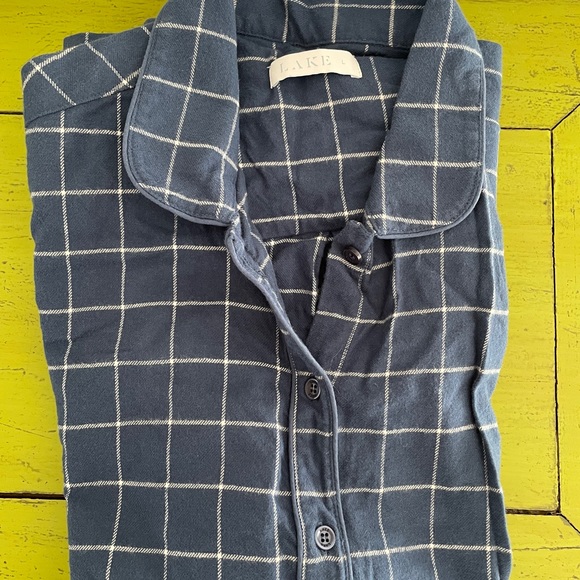 Women’s Size L Navy Flannel LAKE Pajamas - Picture 6 of 6